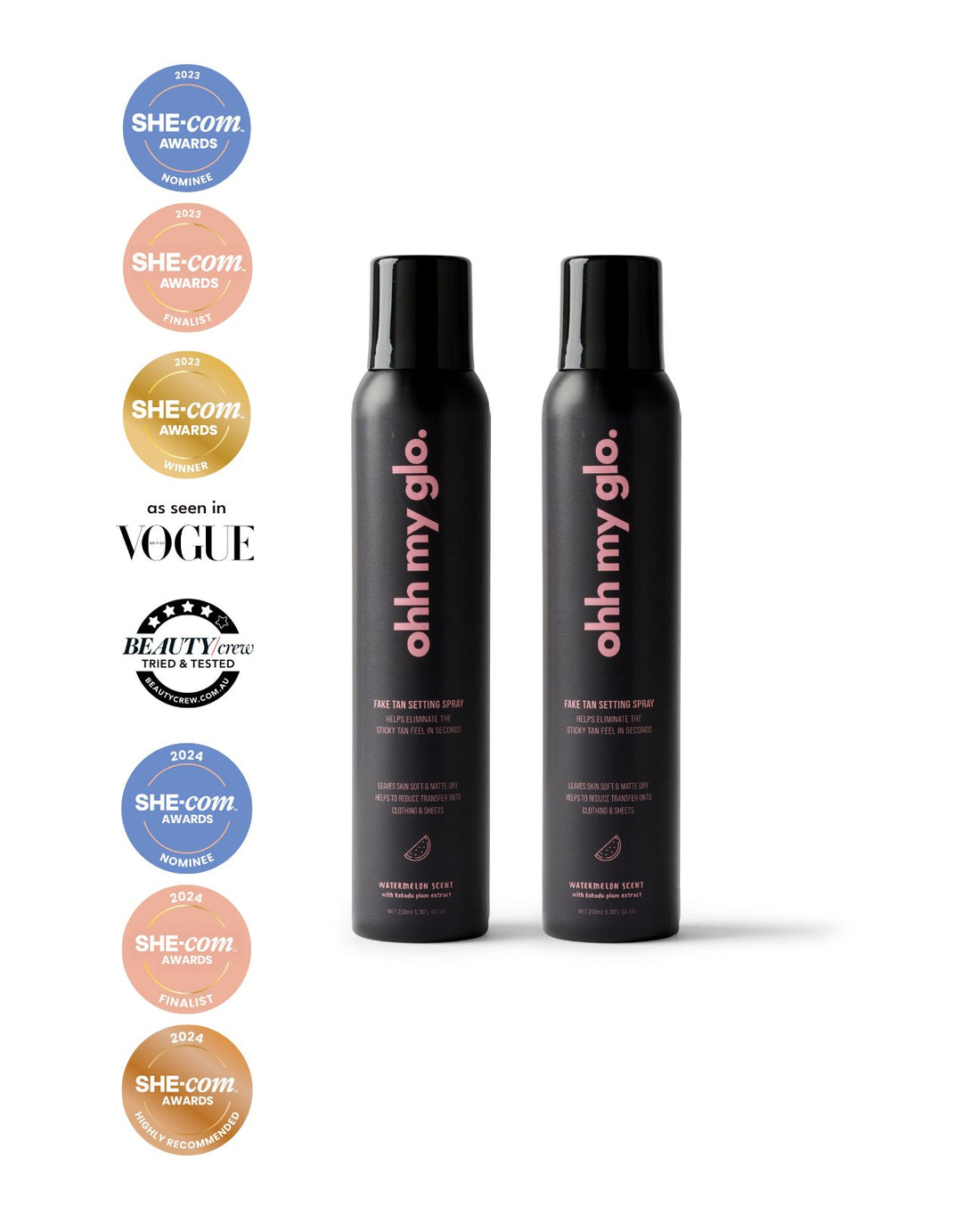 Self Tan Setting Spray - 2 PACK - Ohh My Glo Pty Ltd