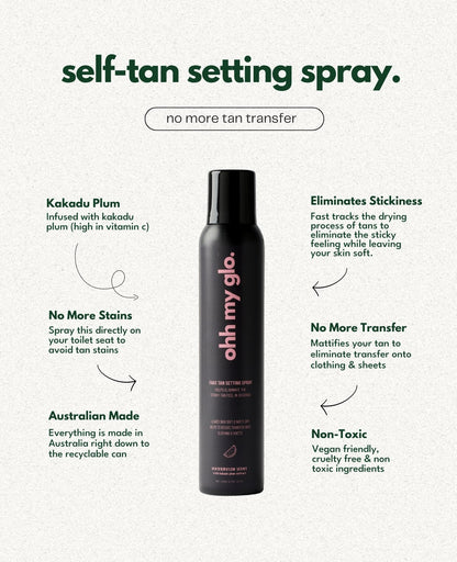 Self Tan Setting Spray - 2 PACK - Ohh My Glo Pty Ltd