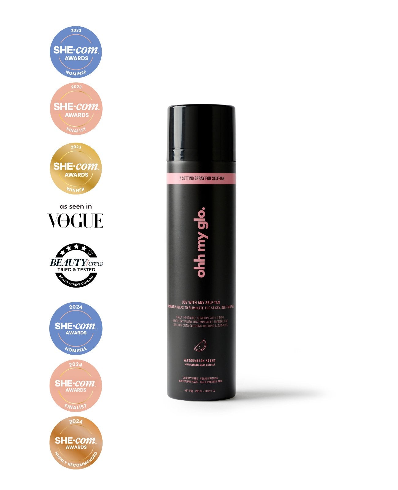 Self - Tan Setting Spray 296ml - Ohh My Glo Pty Ltd